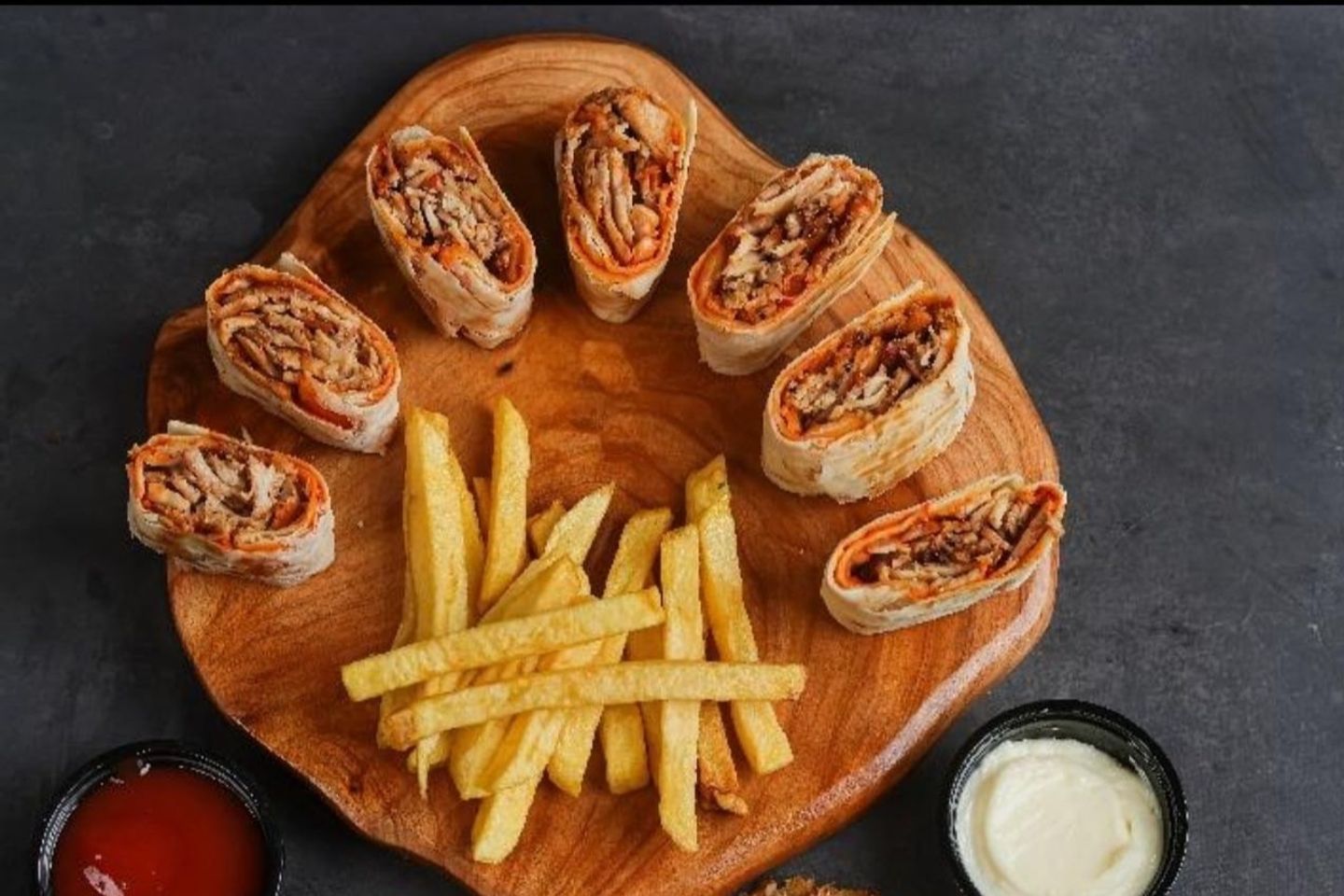 Arabic Plate Of Double Shawarma