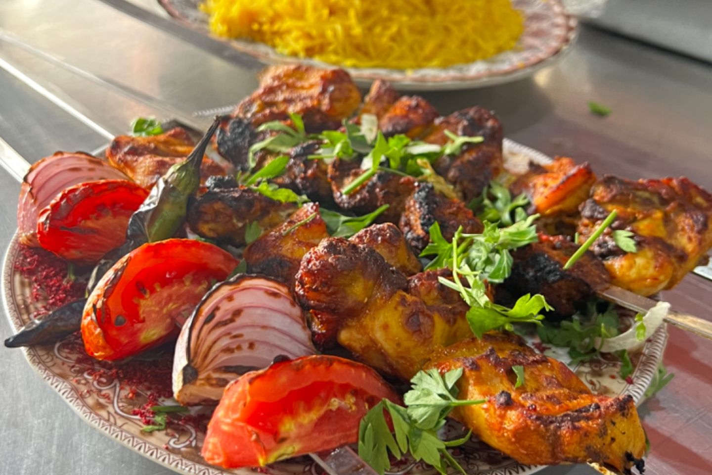 أوصال كباب - بدون الأرز