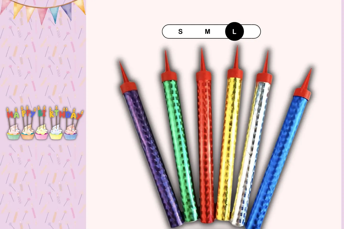 Large Sparkler Candles   Delightful Party Decoration