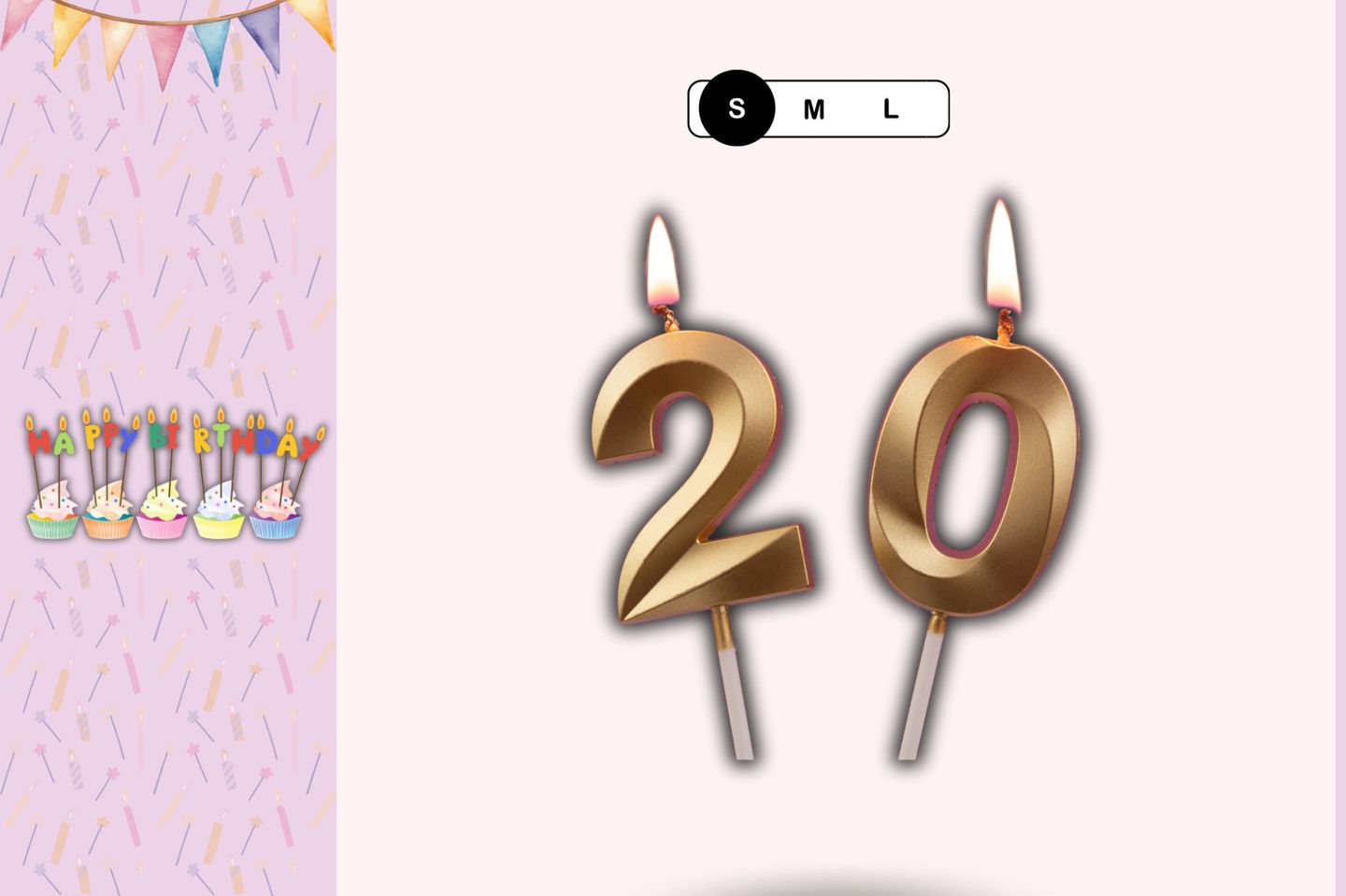 Small Number Candle - Zero