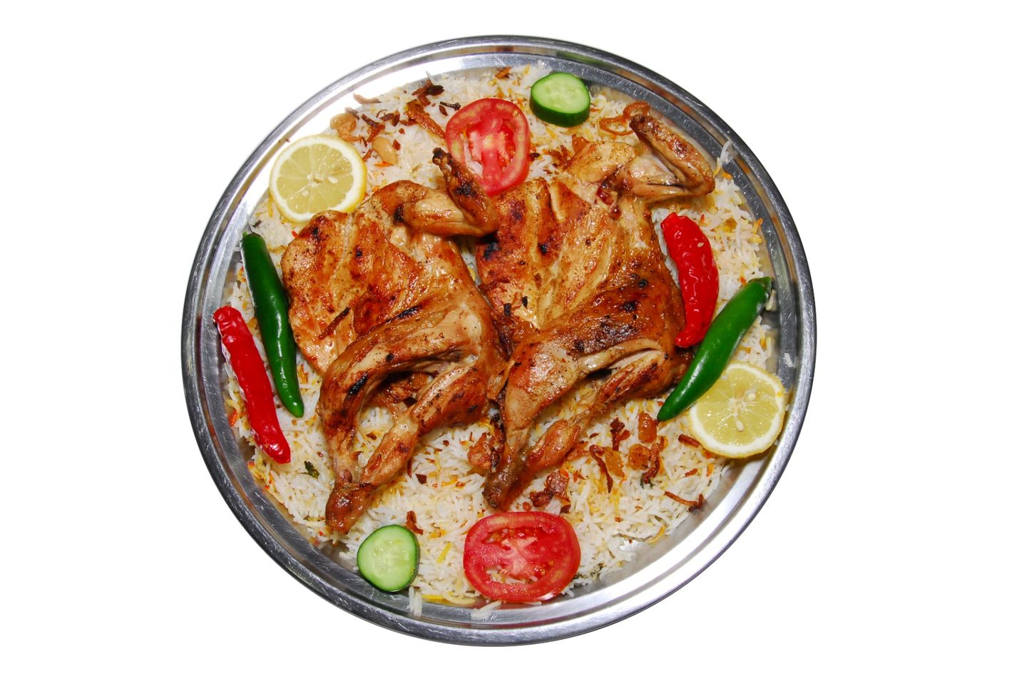 نصف دجاج مضبي