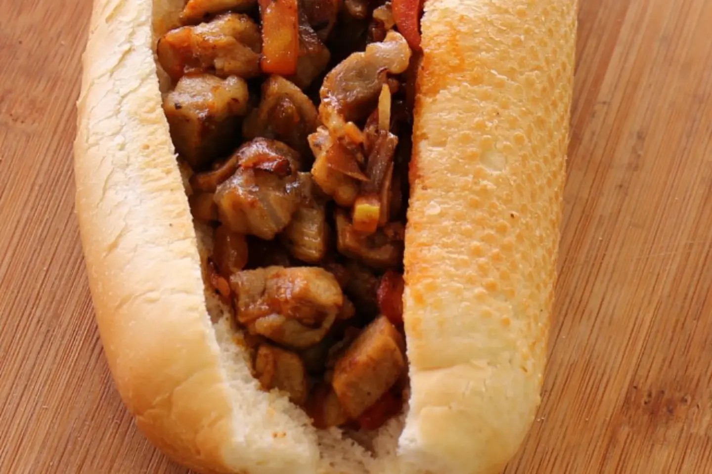 Lamb Liver And Cheese Sandwich