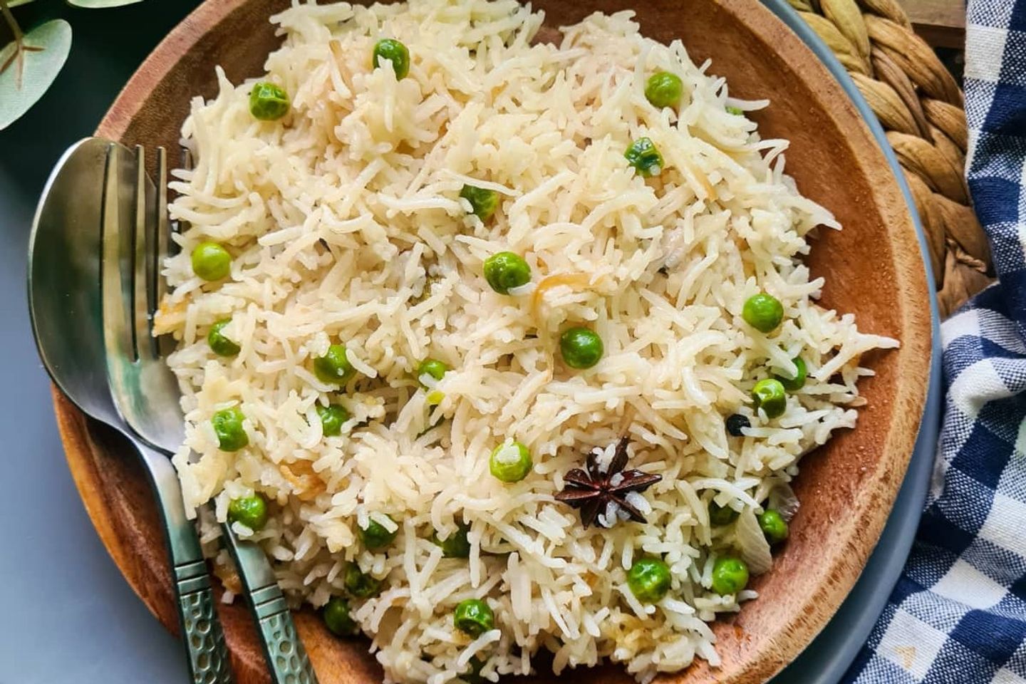 أرز مع البازلاء