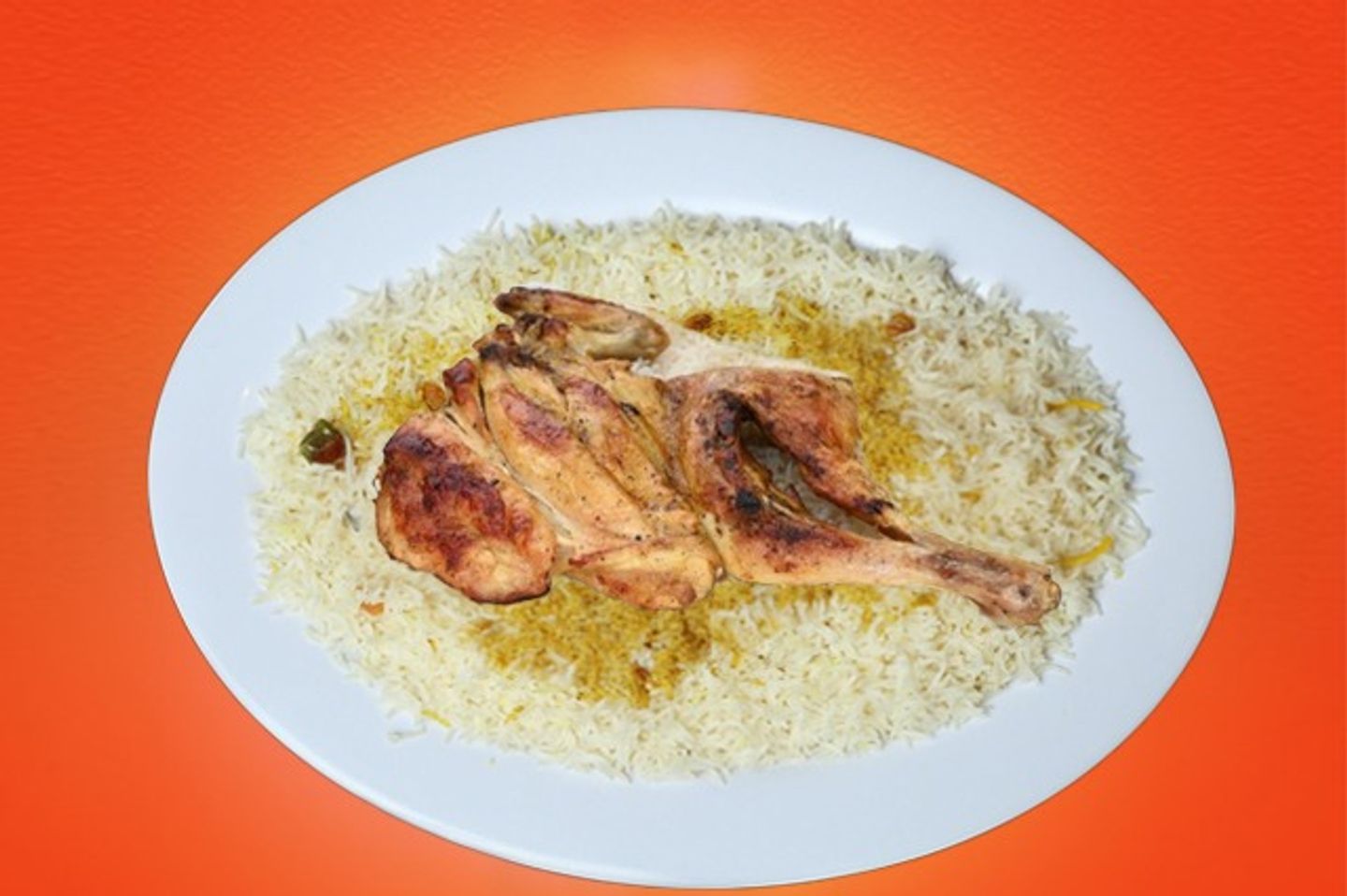 نصف دجاج مظبي
