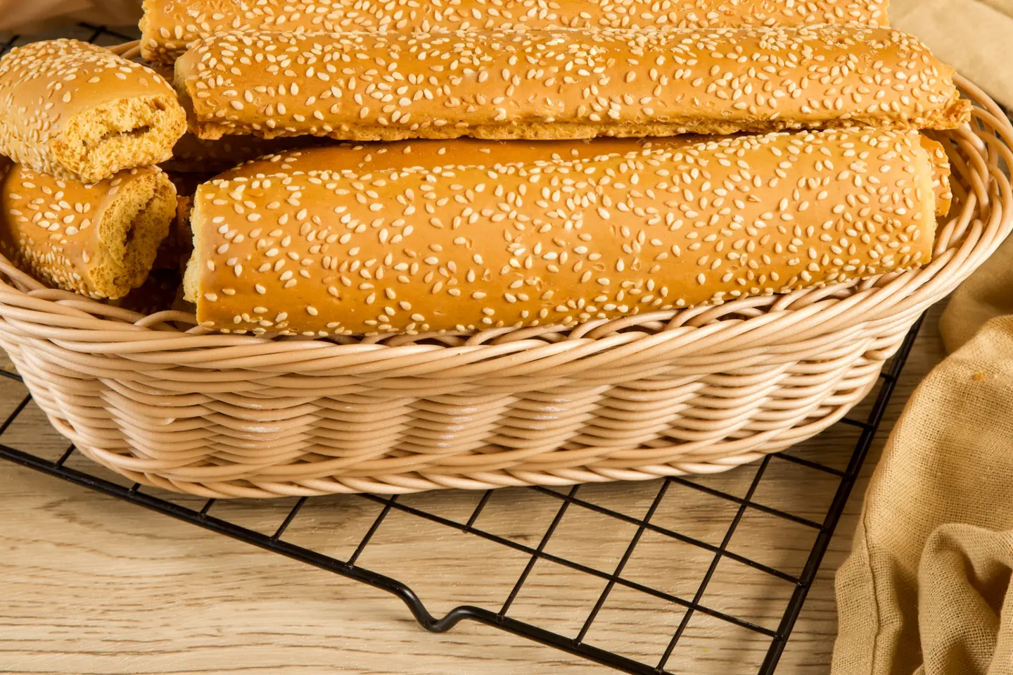 كعك مقرمش طويل بر