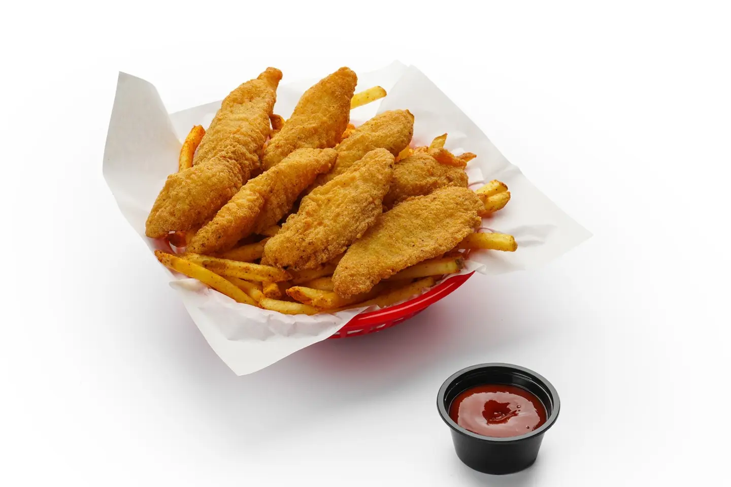 Fried Fish Basket With Fries