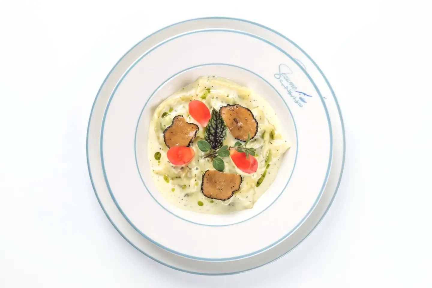 Ravioli With Mushrooms In Truffles Sauce