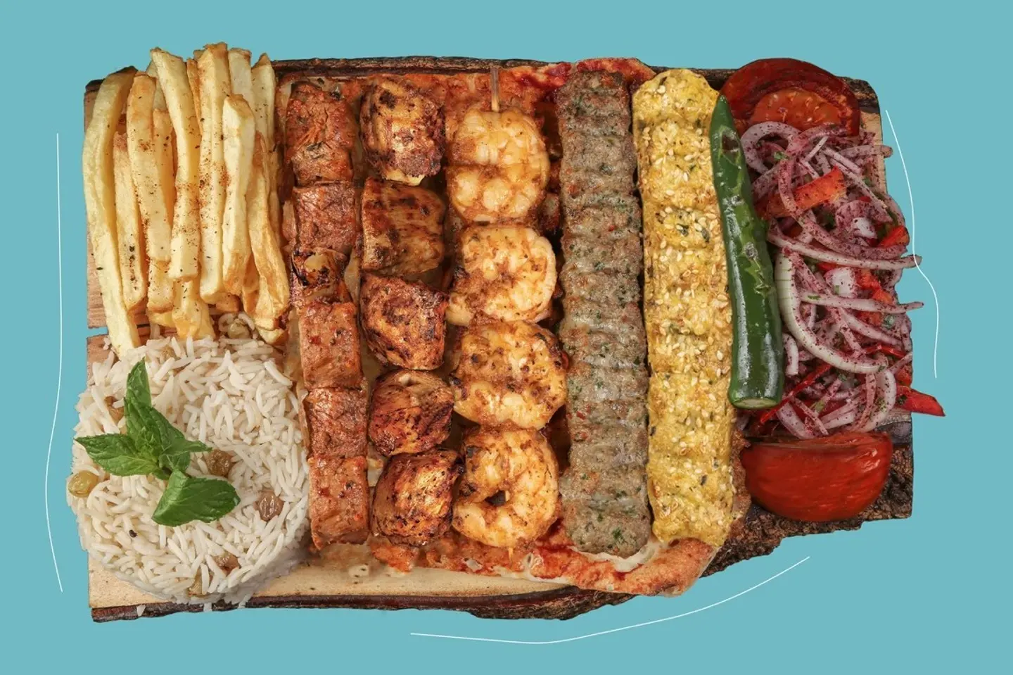 Moushkal Alkafila With Rice & Fries
