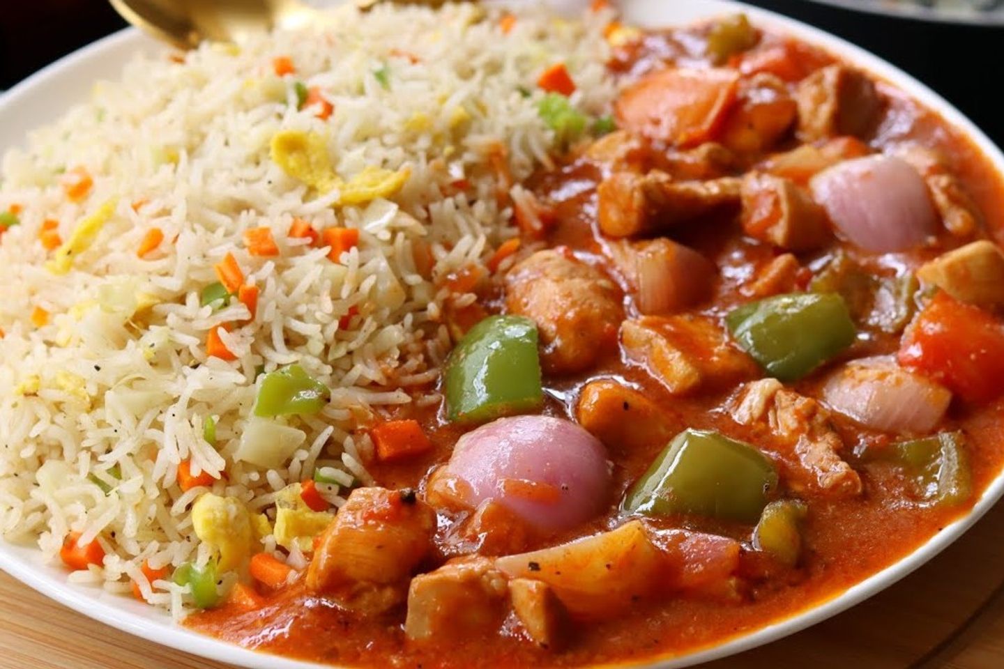 دجاج شاشليك مع الأرز