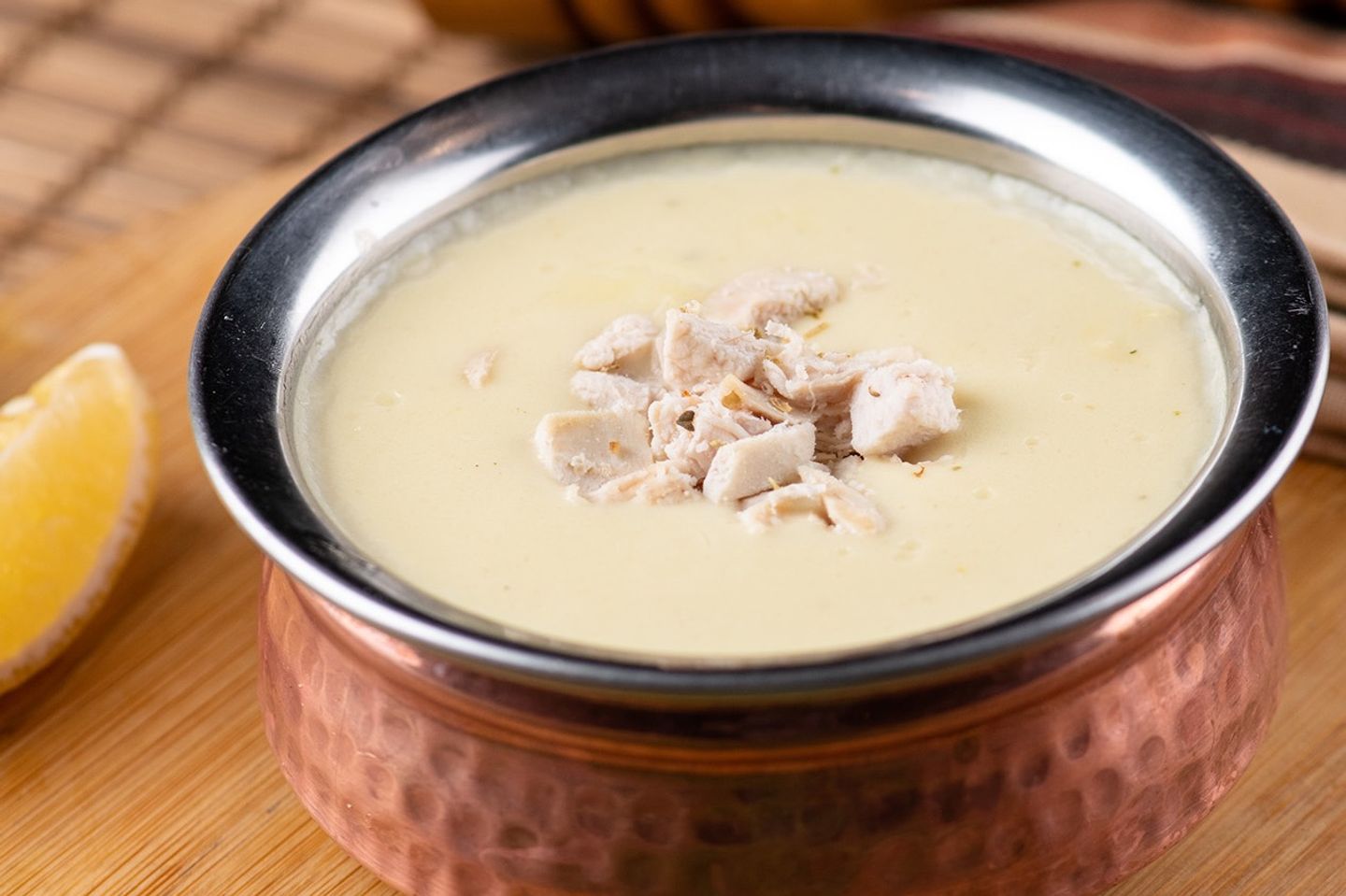 شوربة كريمة الدجاج