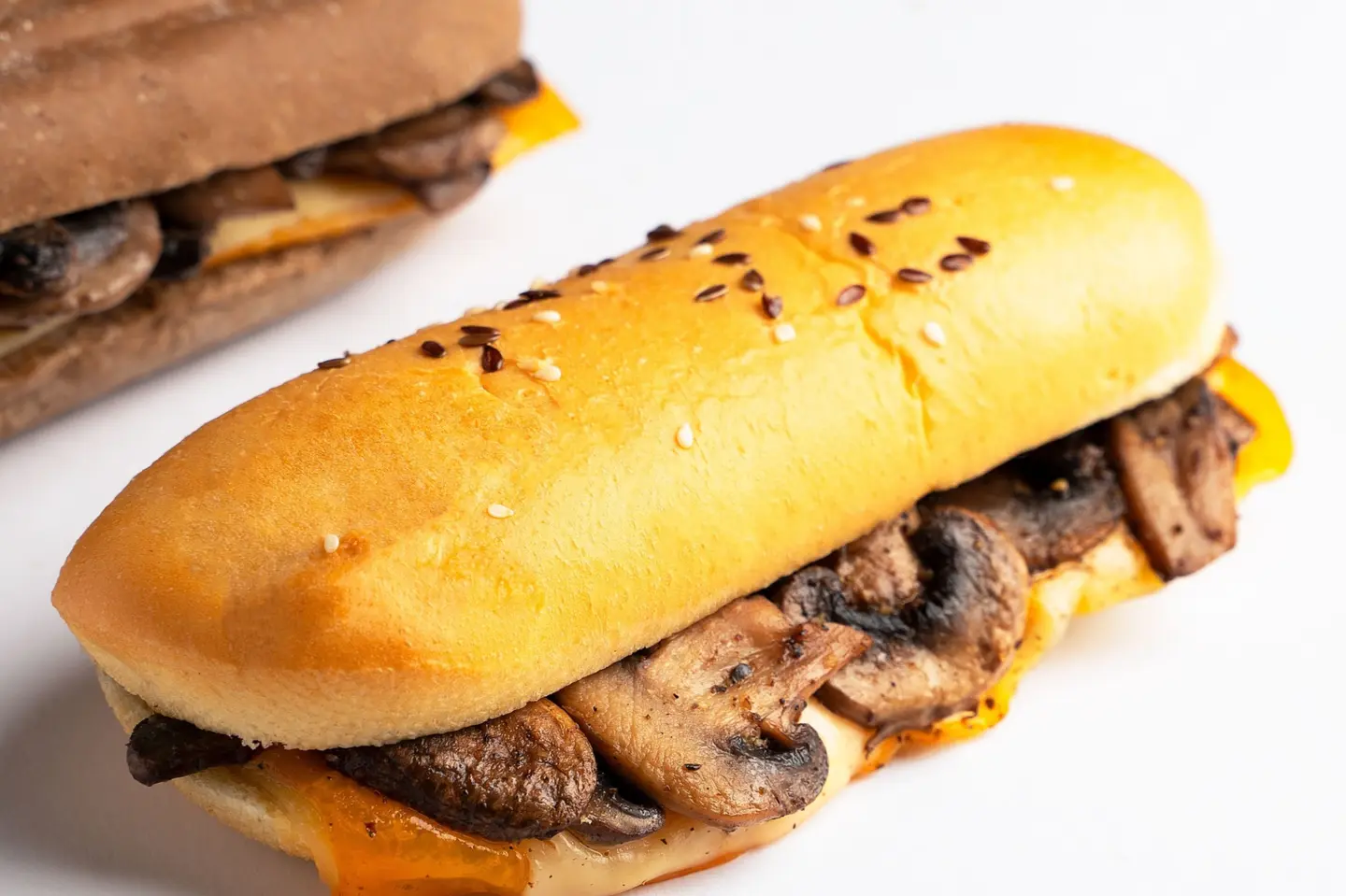 Mushroom Sandwich With Cheese