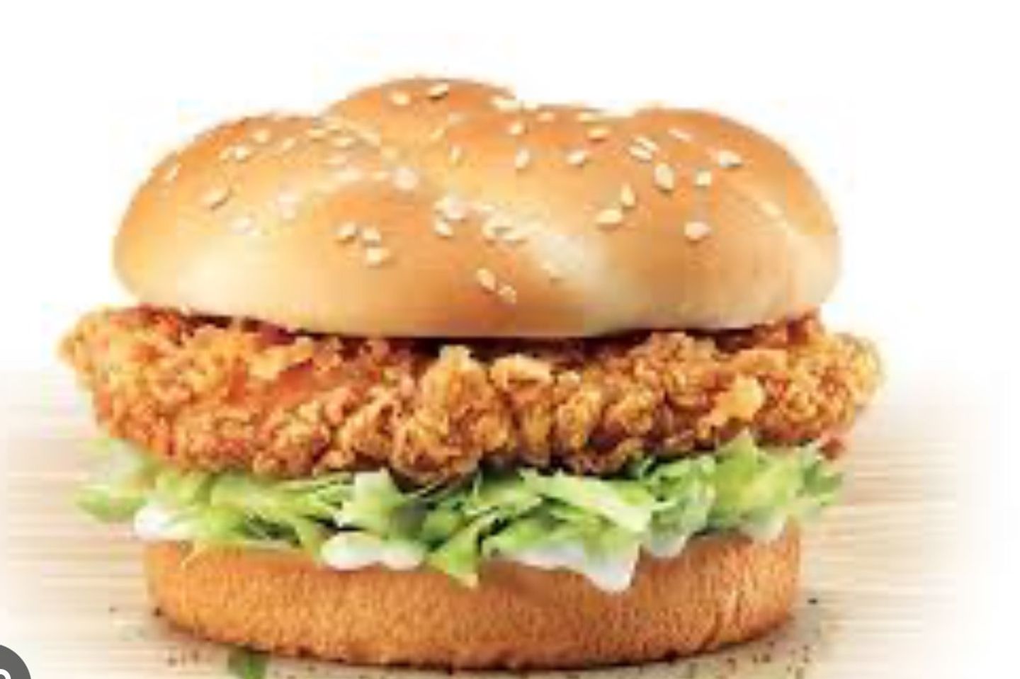 Zinger Burger - No Cheese