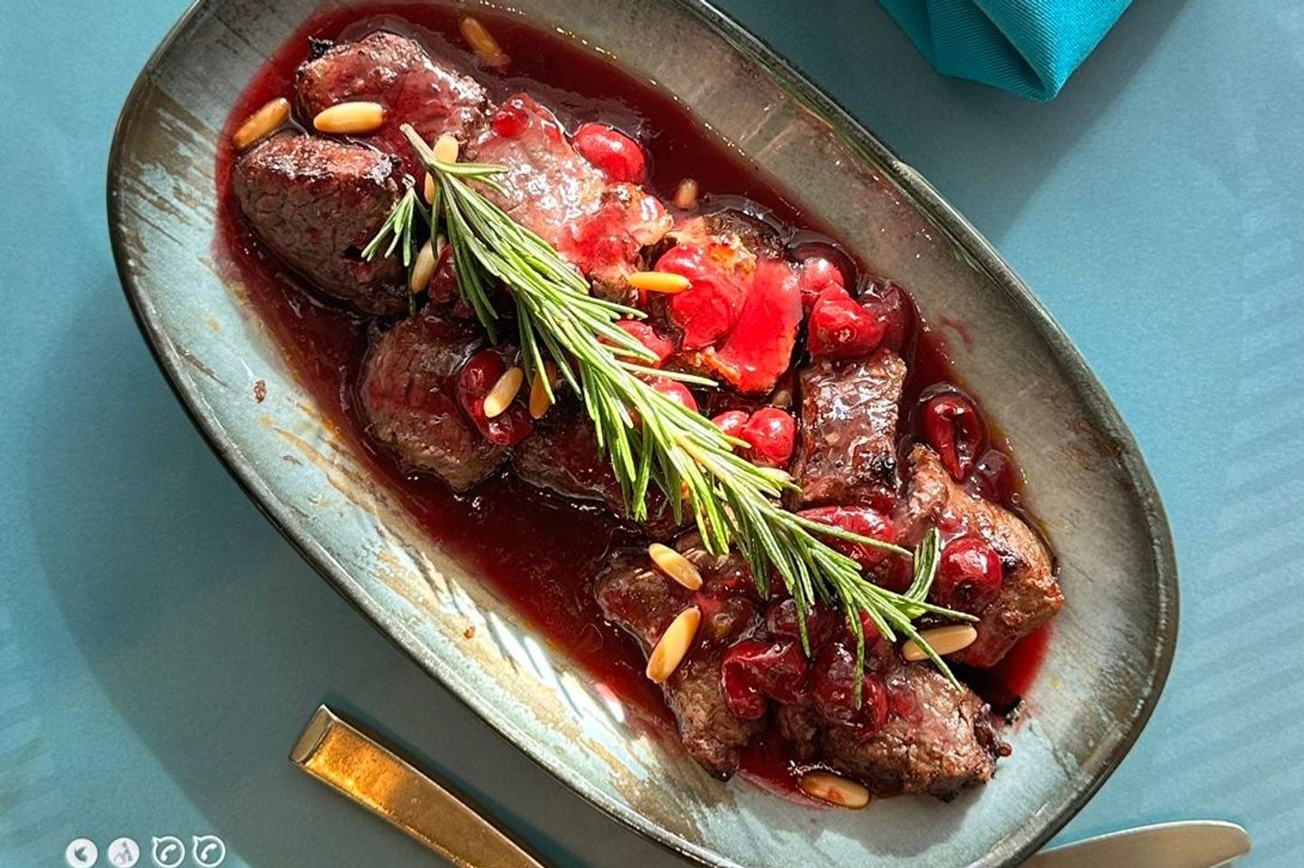 Awsal Meat With Cherries
