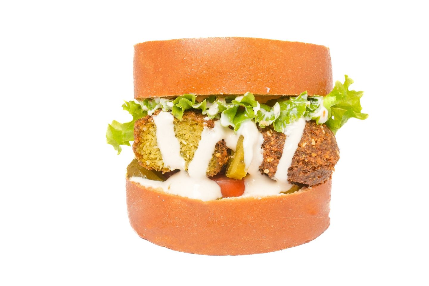 Falafel With Tahini  Brioche