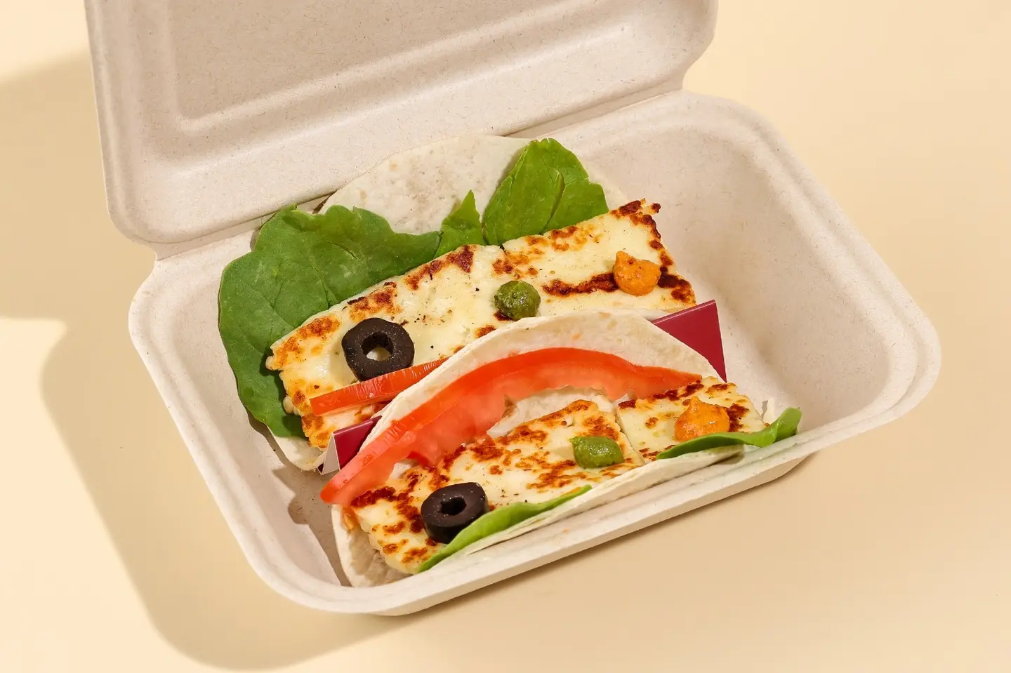 Halloumi Mozzarella Taco