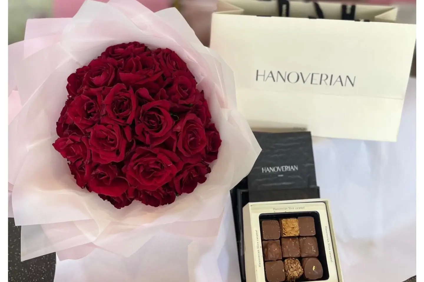 Hala Hanouferin With A Third Class Bouquet Of Roses