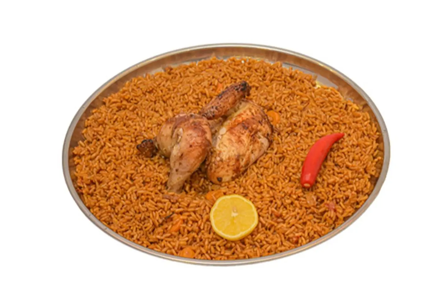 Half Chicken Shawaya With Red Rice