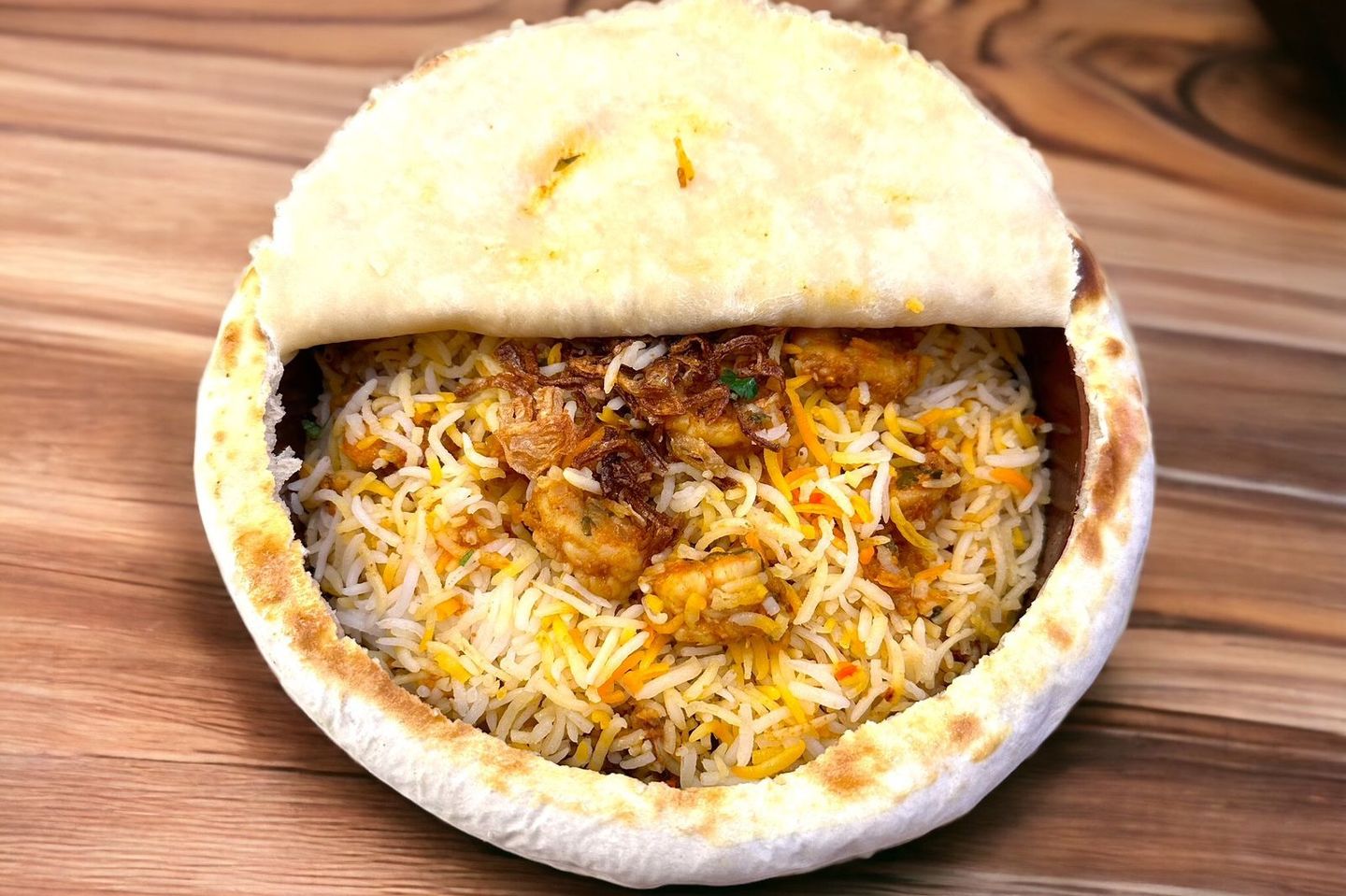 طاجن روبيان برياني