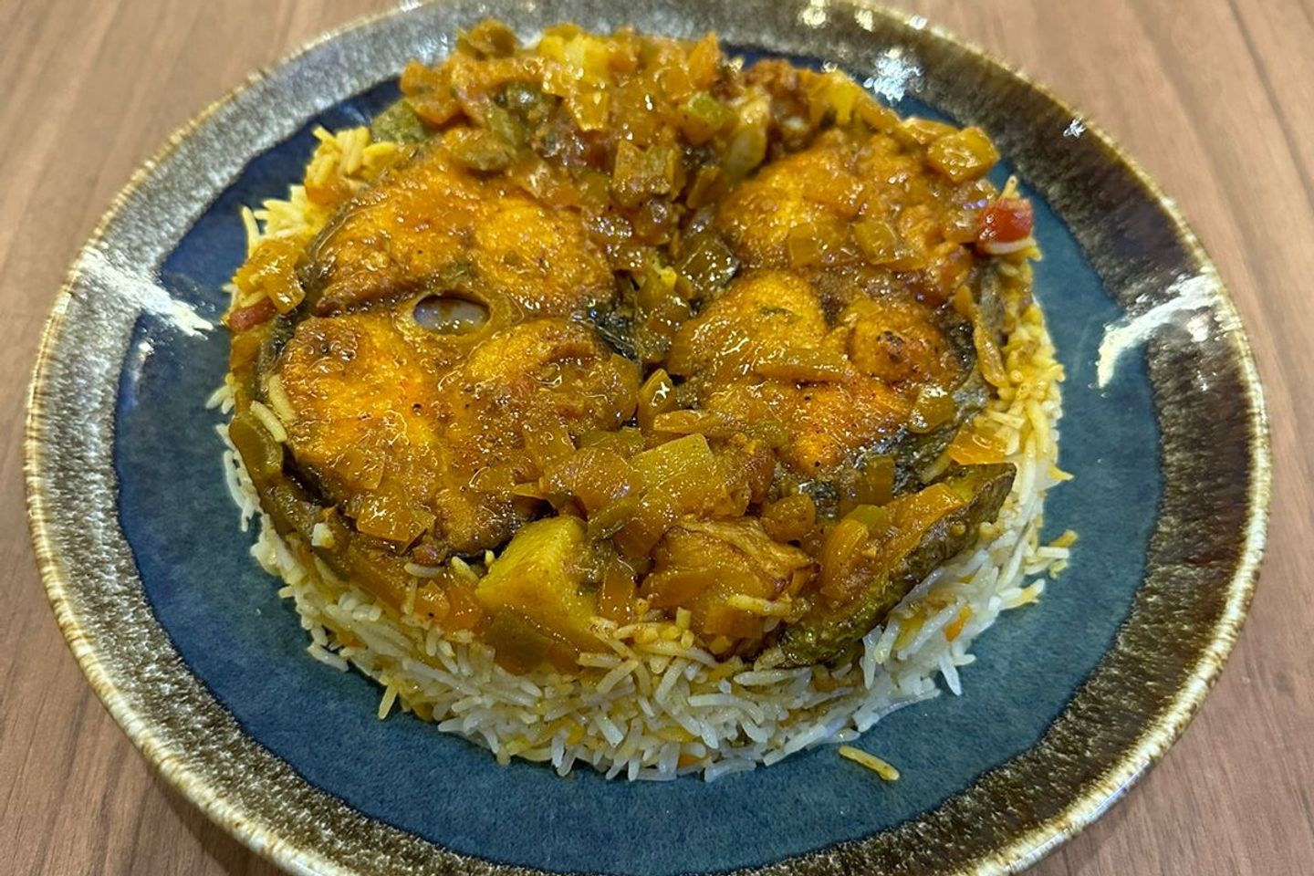 طاجن مقلوبة كنعد روبيان