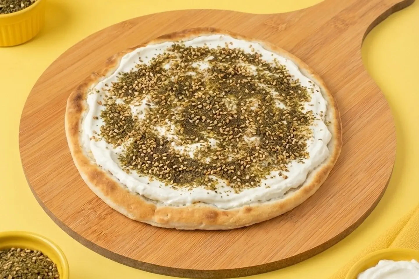 لبنة مع زعتر