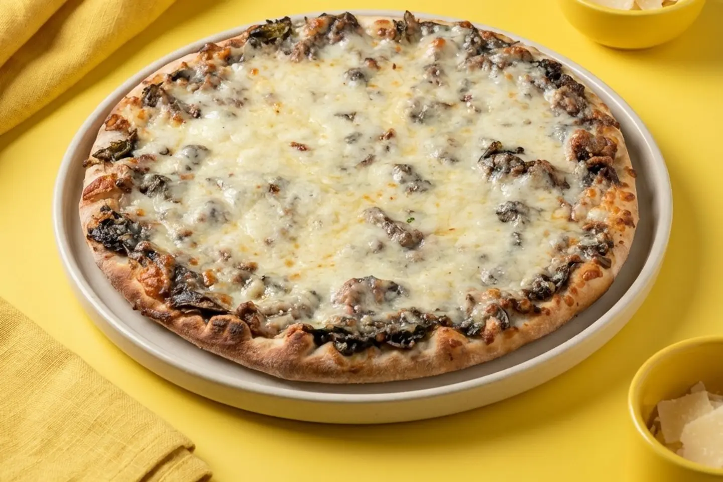 سبانخ مع جبنة