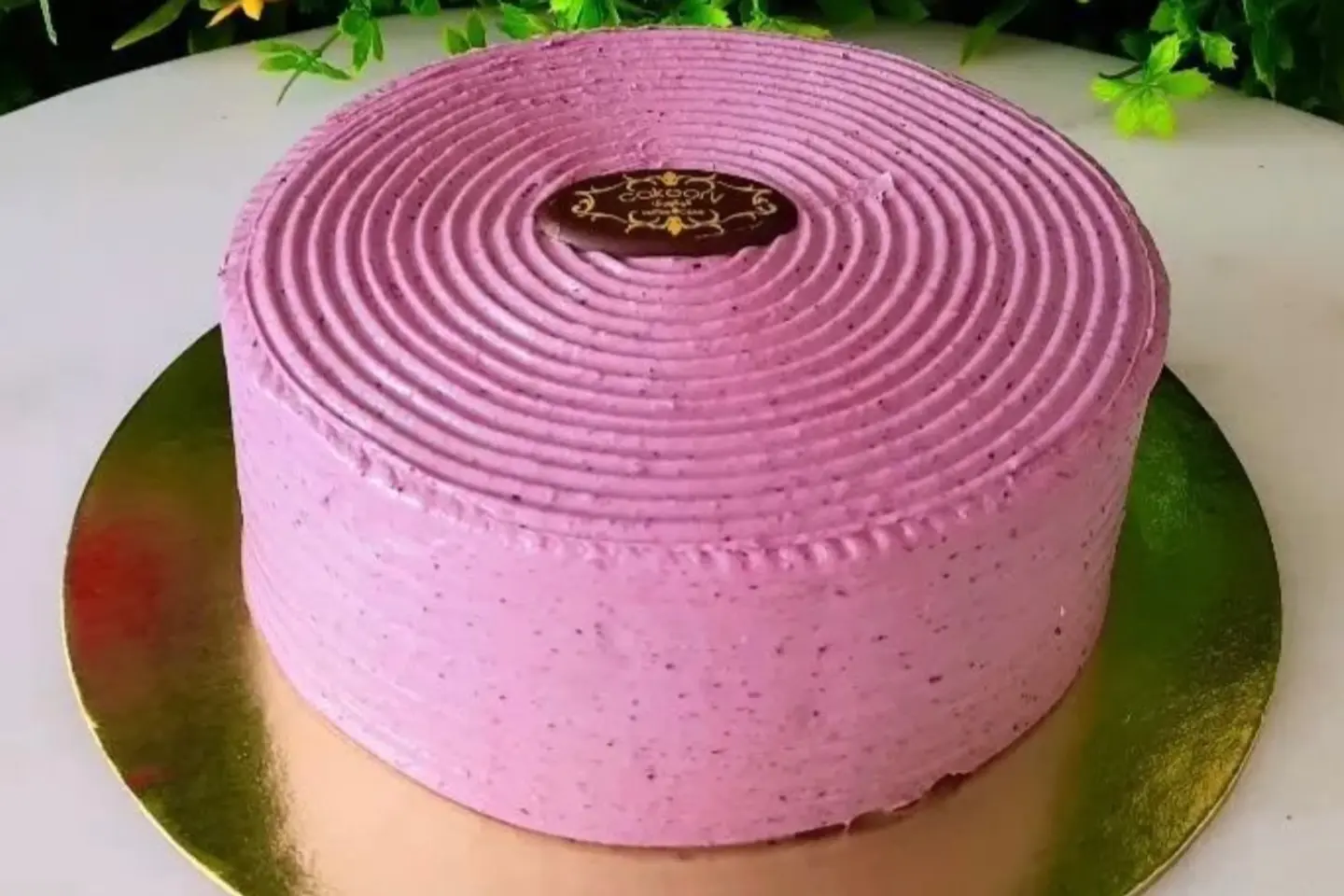 Medium Lemon Cake With Blueberries