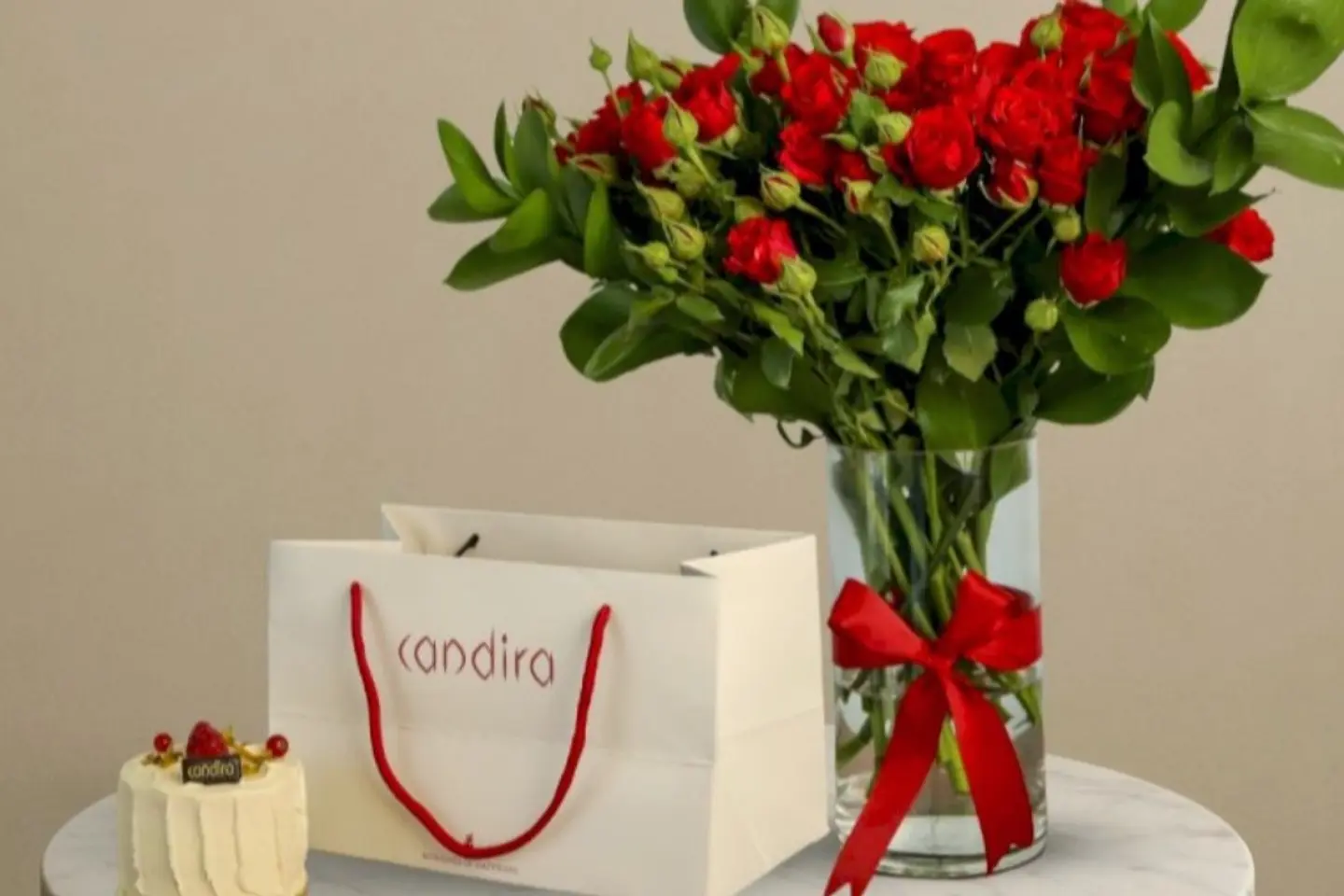 باقة كعكة سوف الزهور