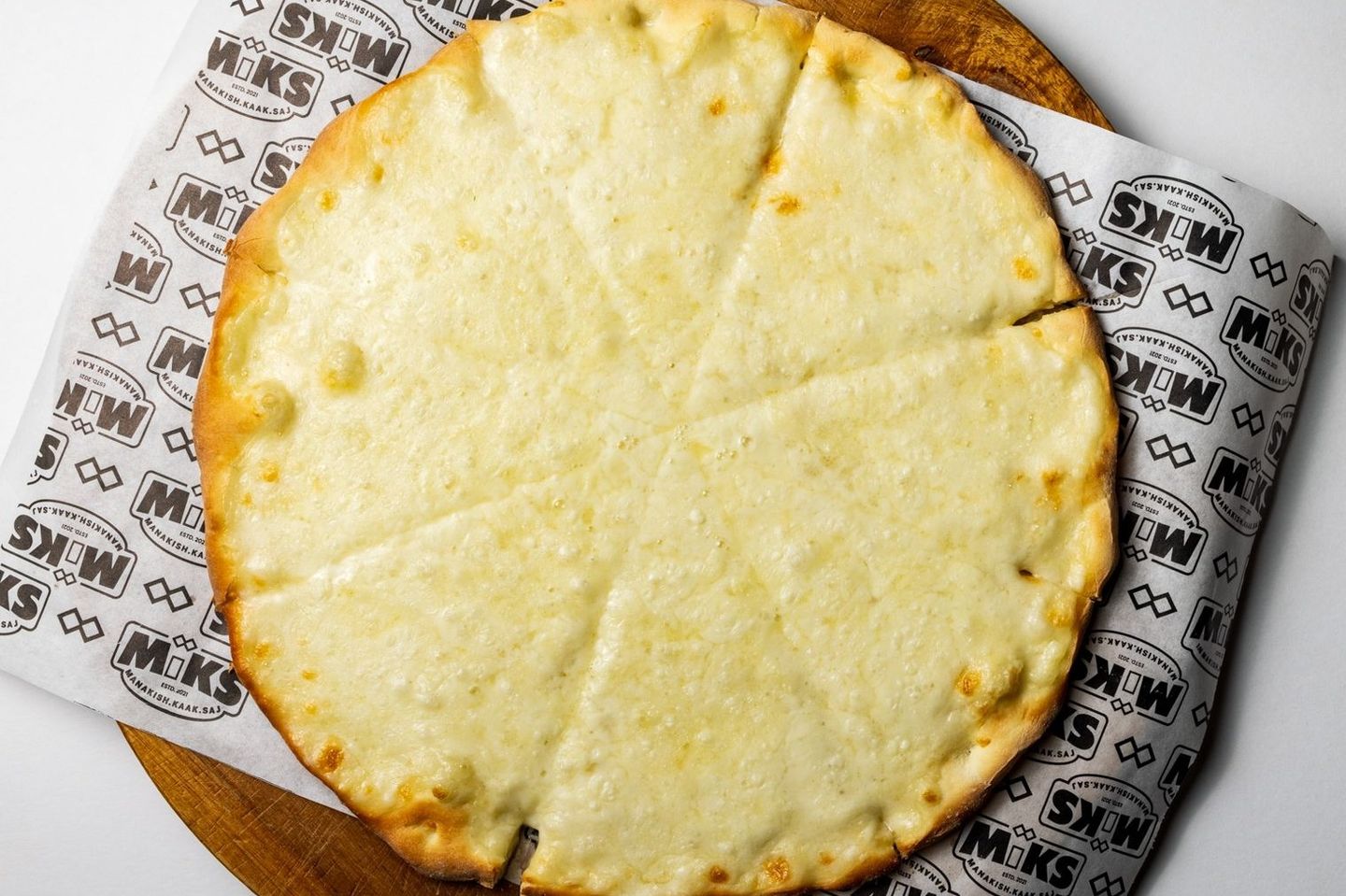 Turkey And Cheese Manakeesh - Open