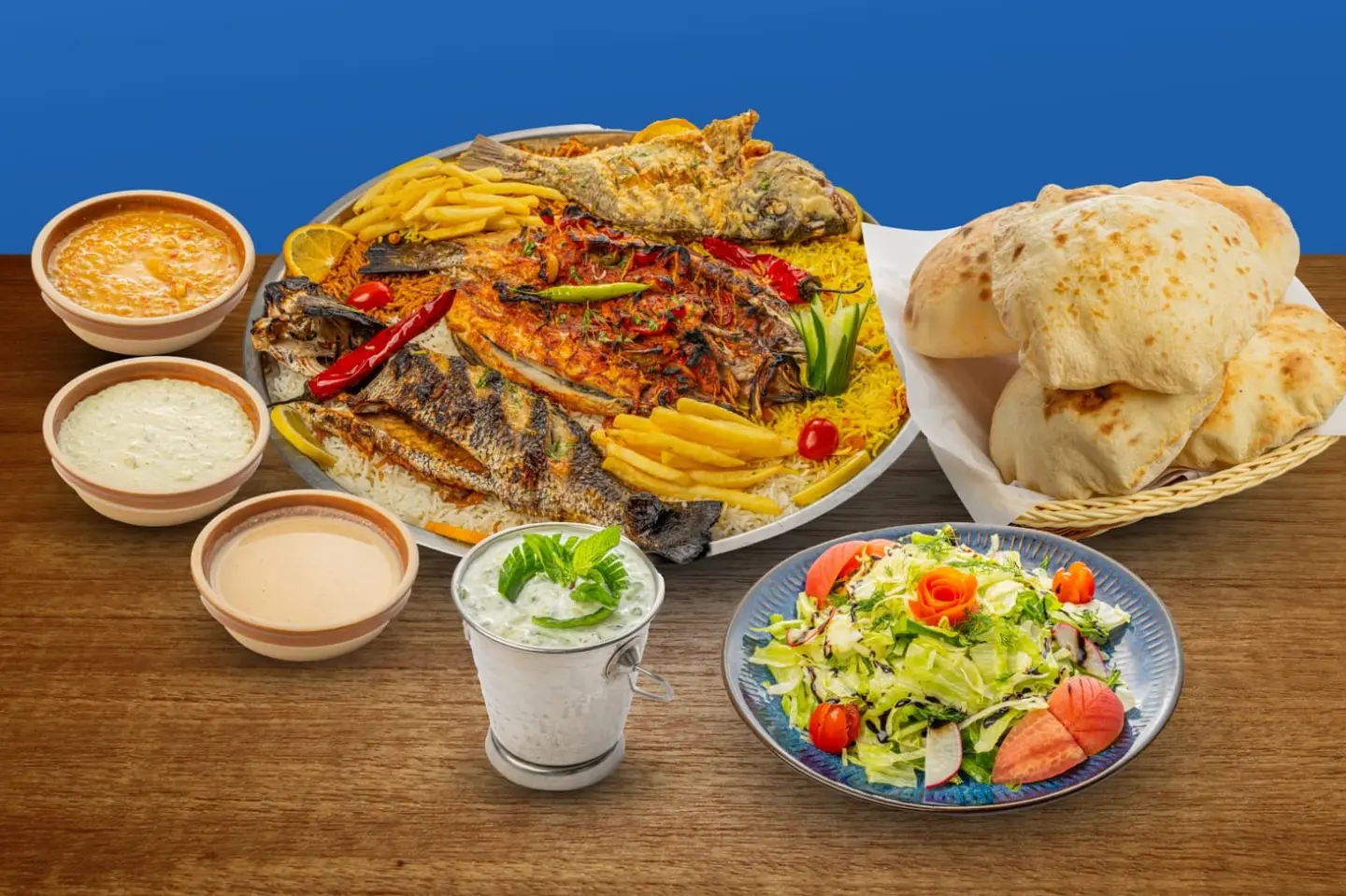 صحن سمك عائلي