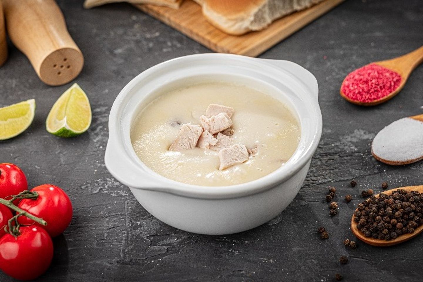 شوربة دجاج بالكريمة