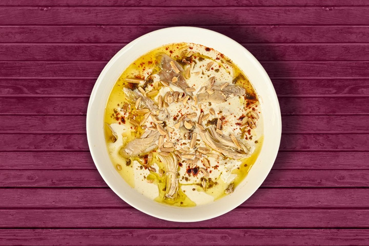 فتة دجاج