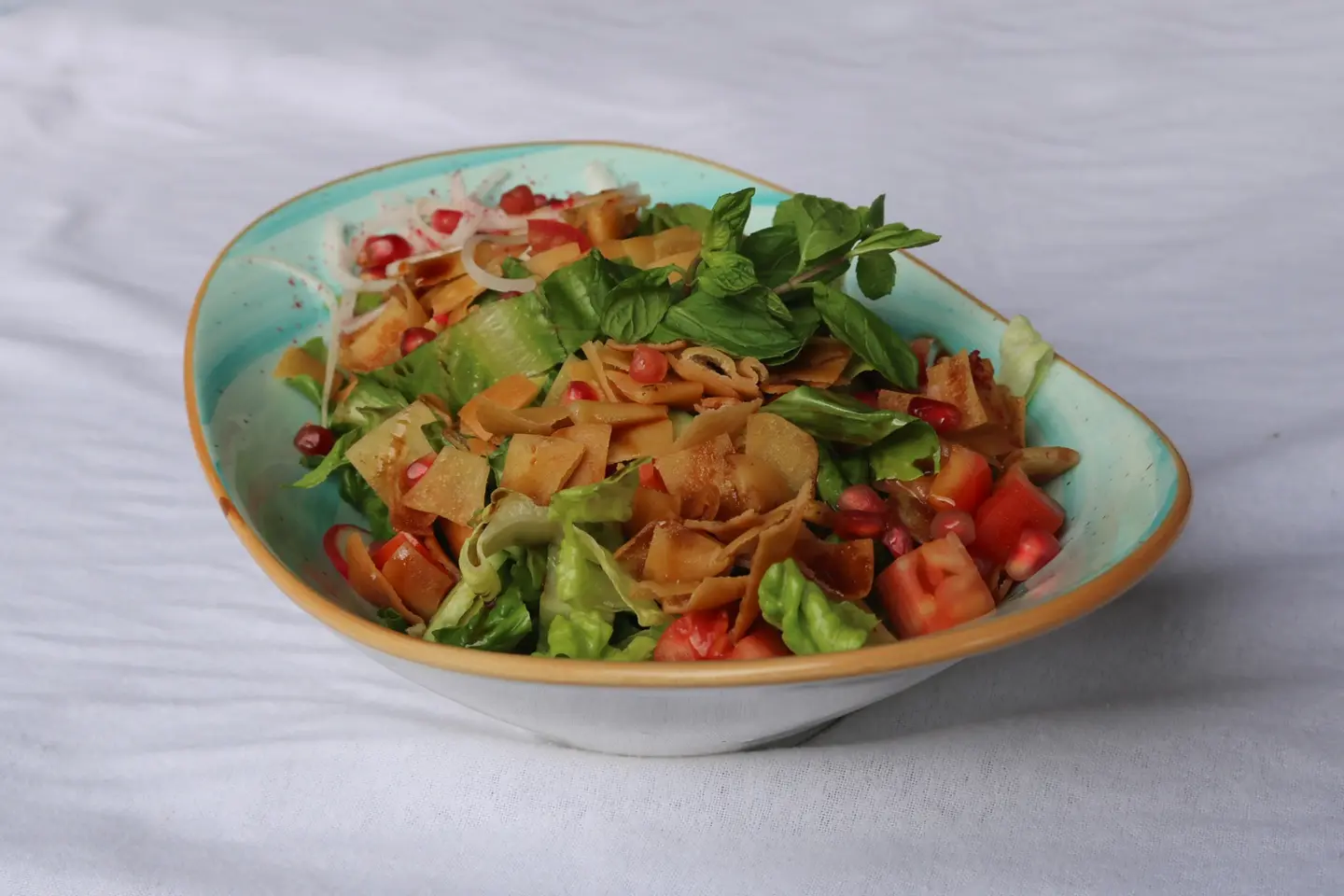 Fattoush With Pomegranate Molasses