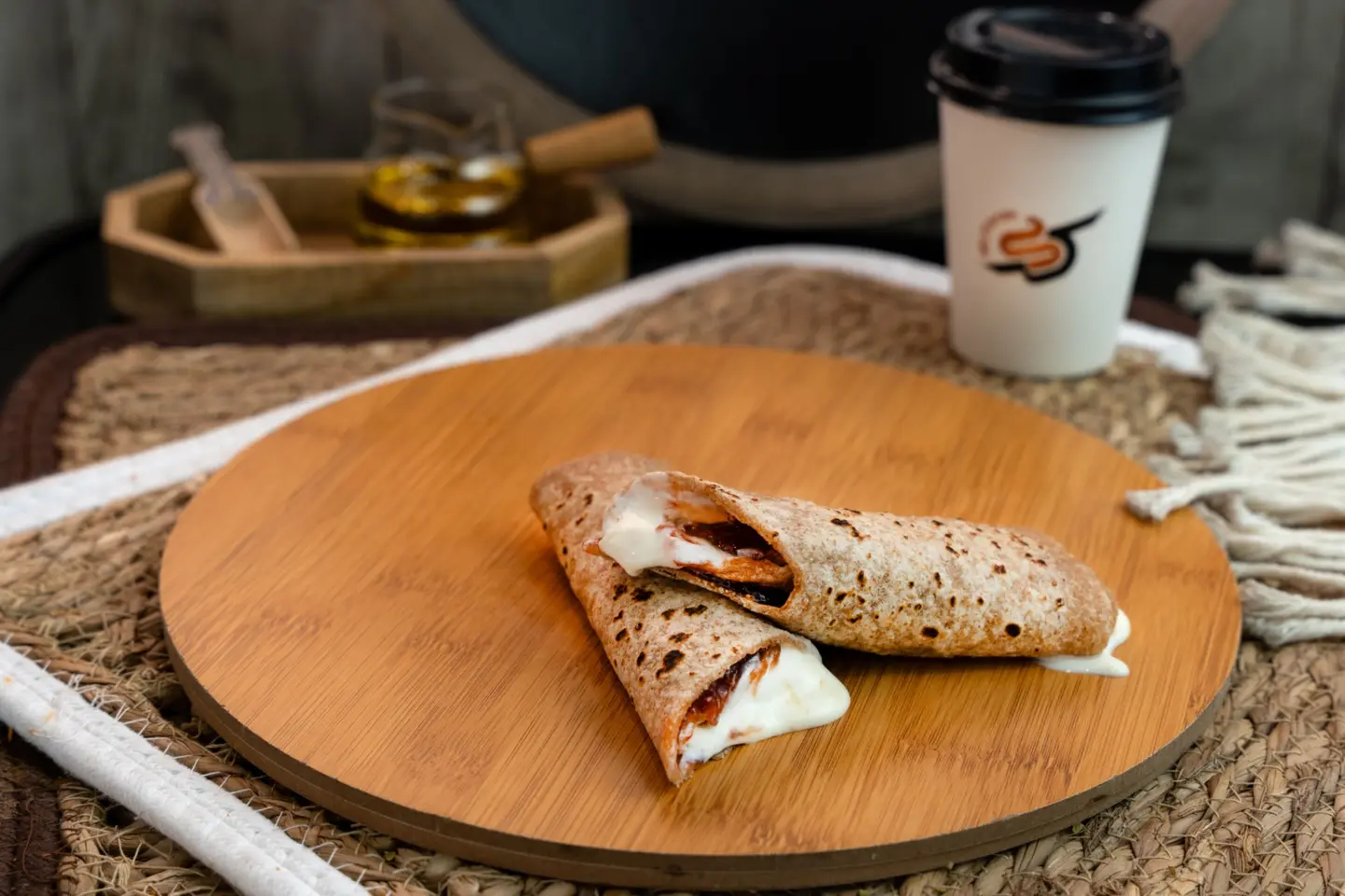 فطيرة مربى بجبن سائل