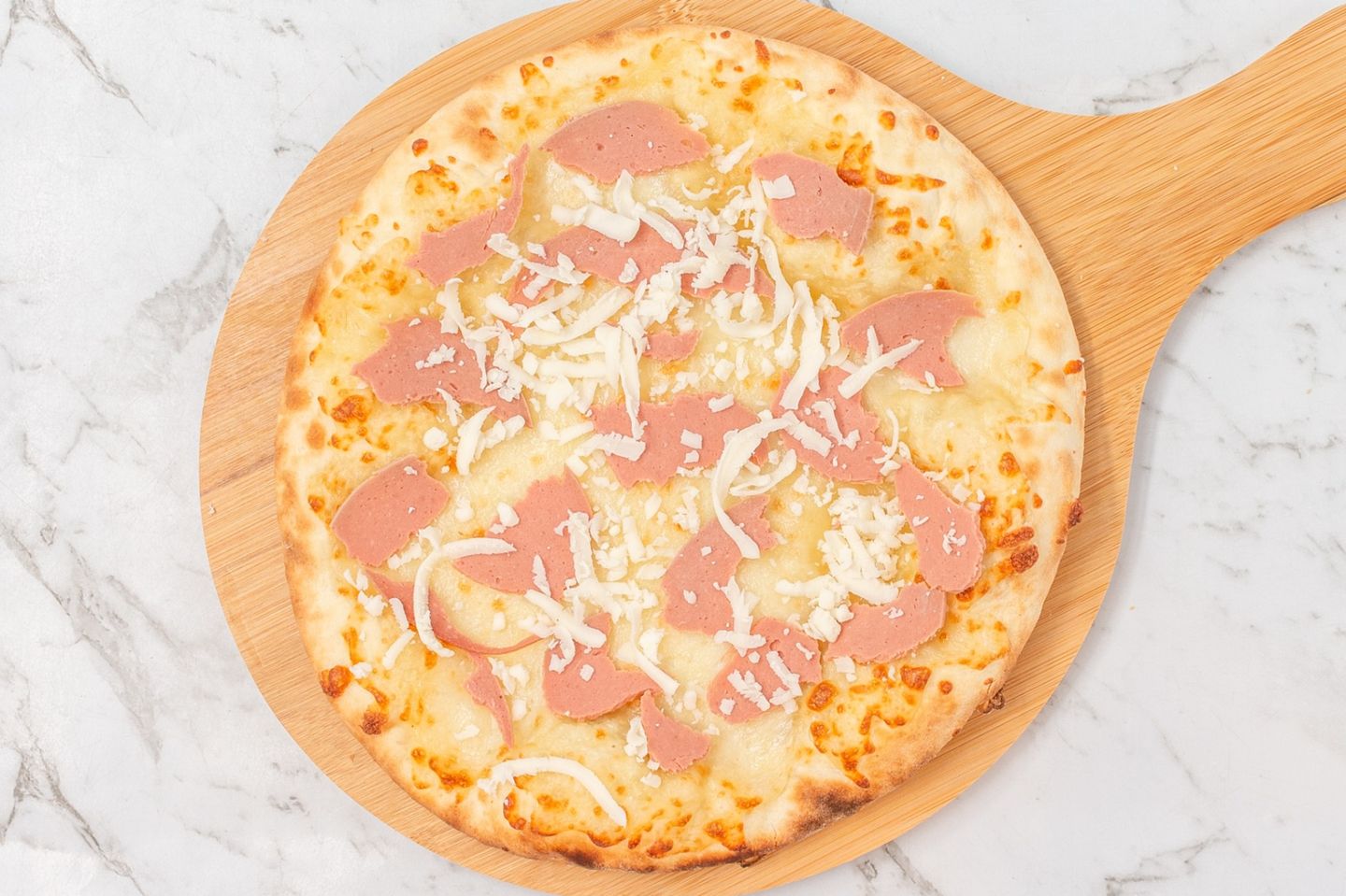Cheese With Mortadella Slices Manakeesh