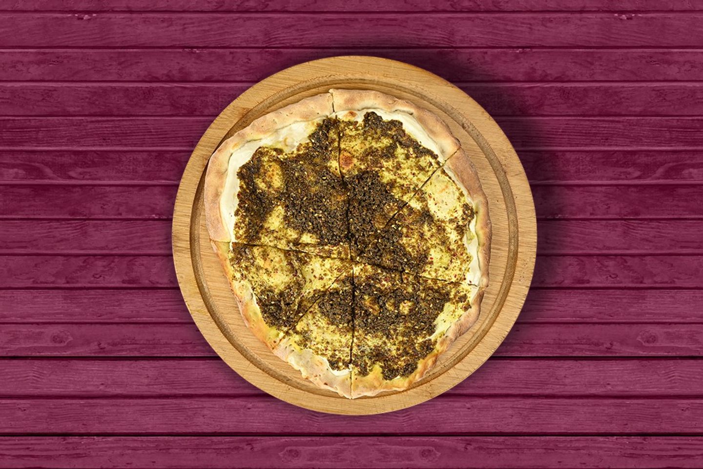زعتر مع لبنة
