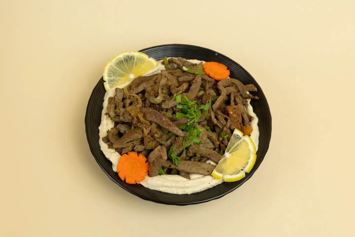 كبدة بالحمص