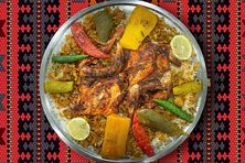 نص دجاج على الفحم