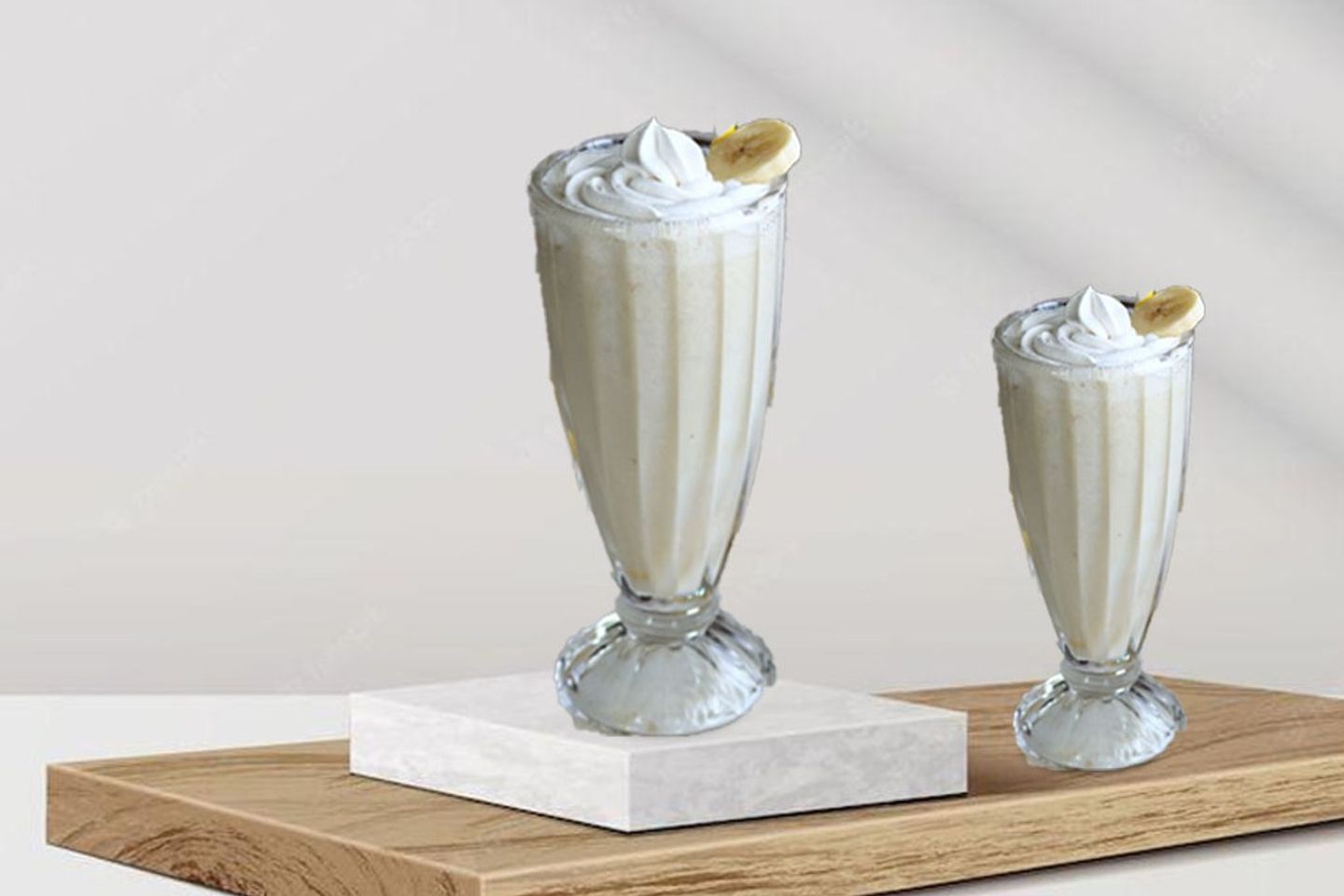 Banana And Milk Milkshak