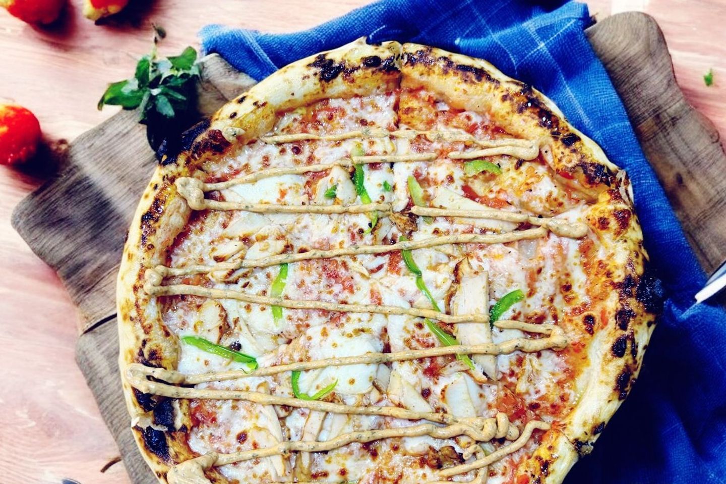 Spicy Chicken Ranch Pizza