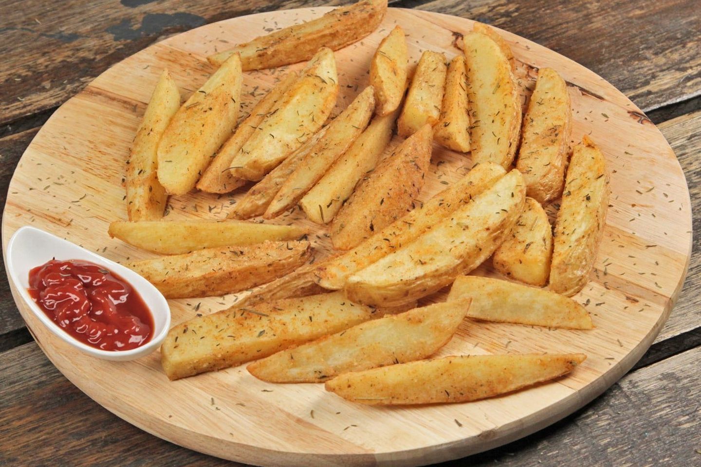 Potato Wedges With Cheese
