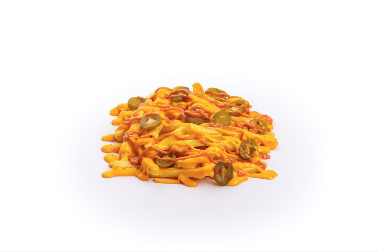 Fries With Jalapeno And Spicy Sauce