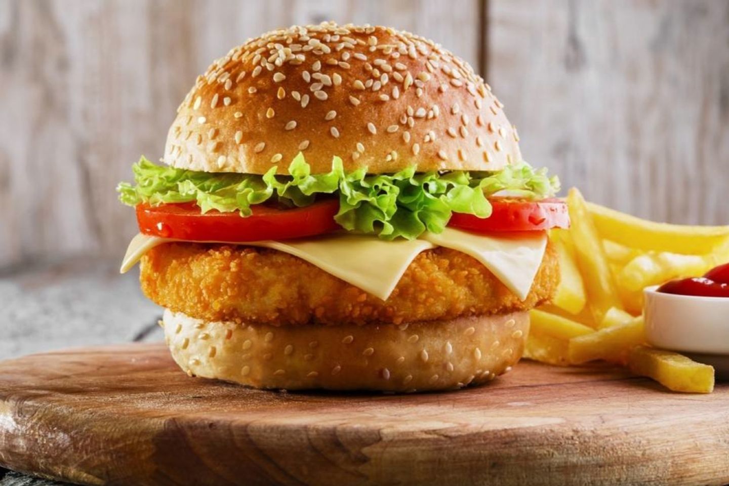 Chicken Burger - Hot Sauce