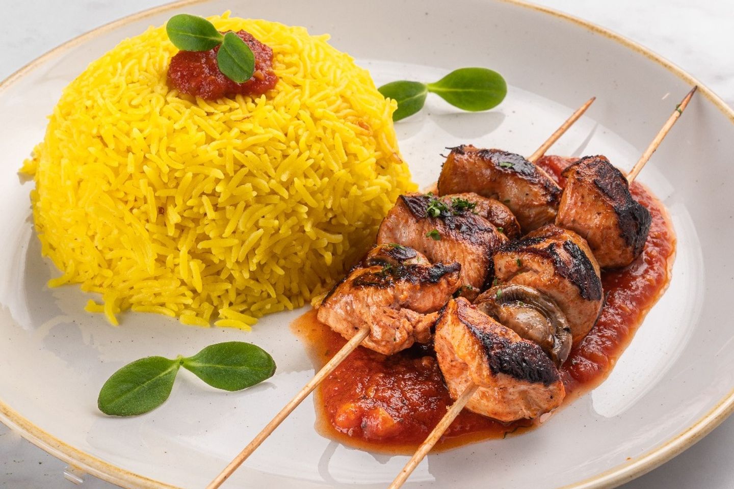 Grilled Chicken With Rice