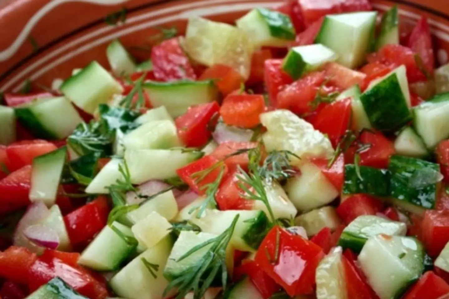 طحينة سلطة خضراء