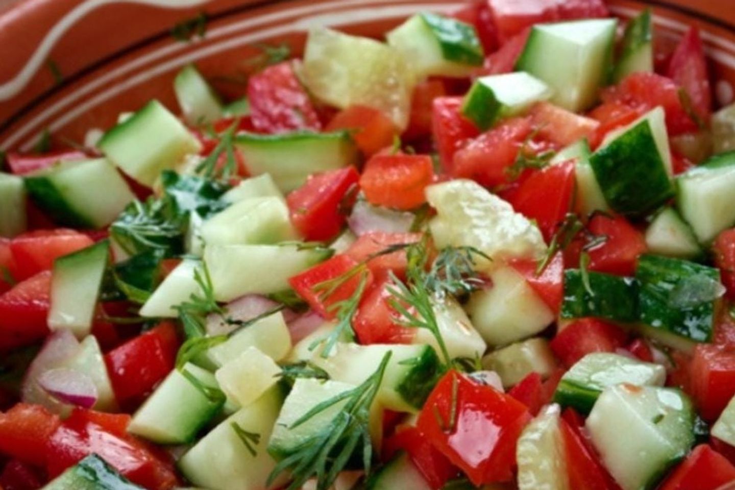 طحينة سلطة خضراء