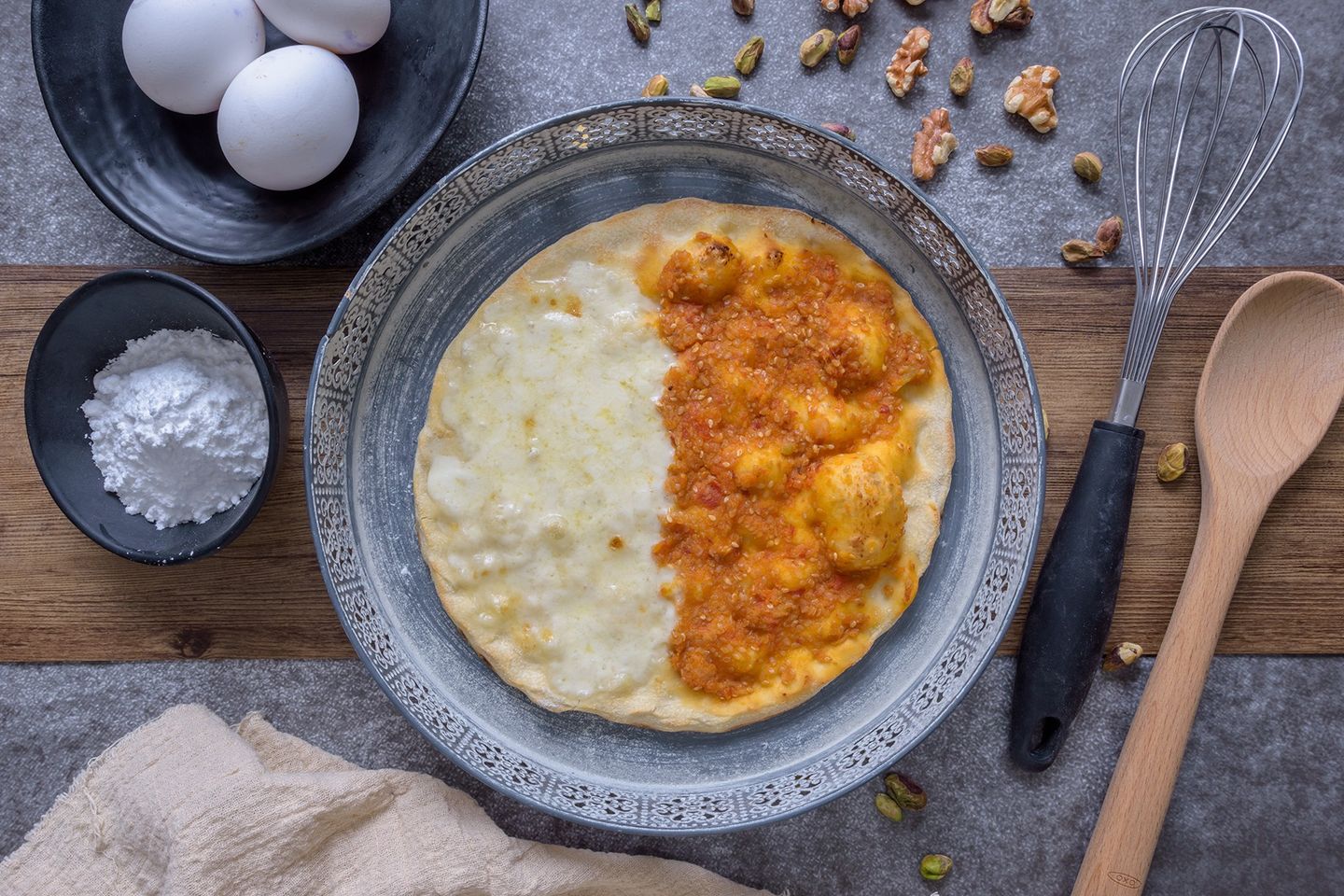 Akawi Cheese and Kishk Pie