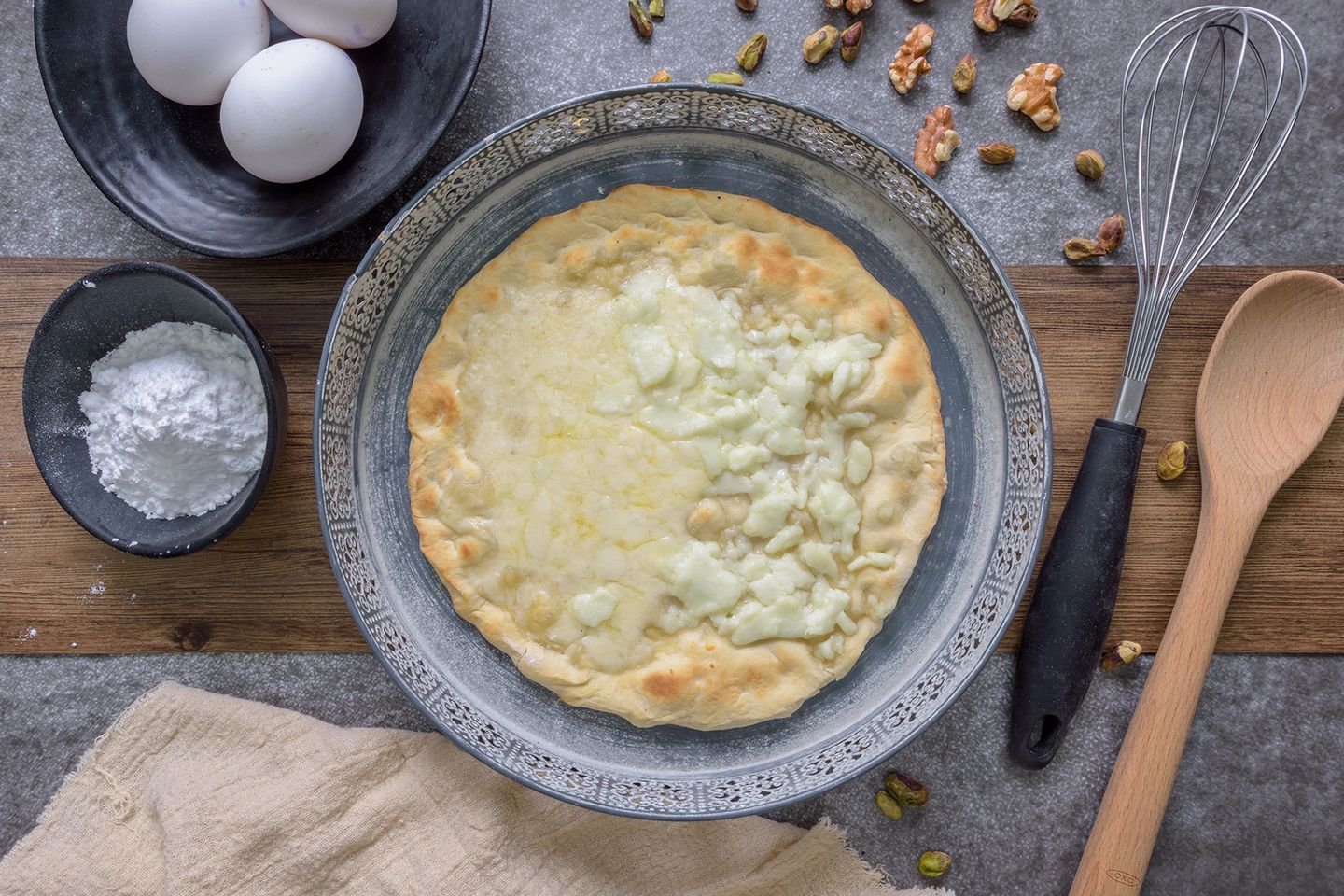 Akawi and Halloumi Cheese Pie