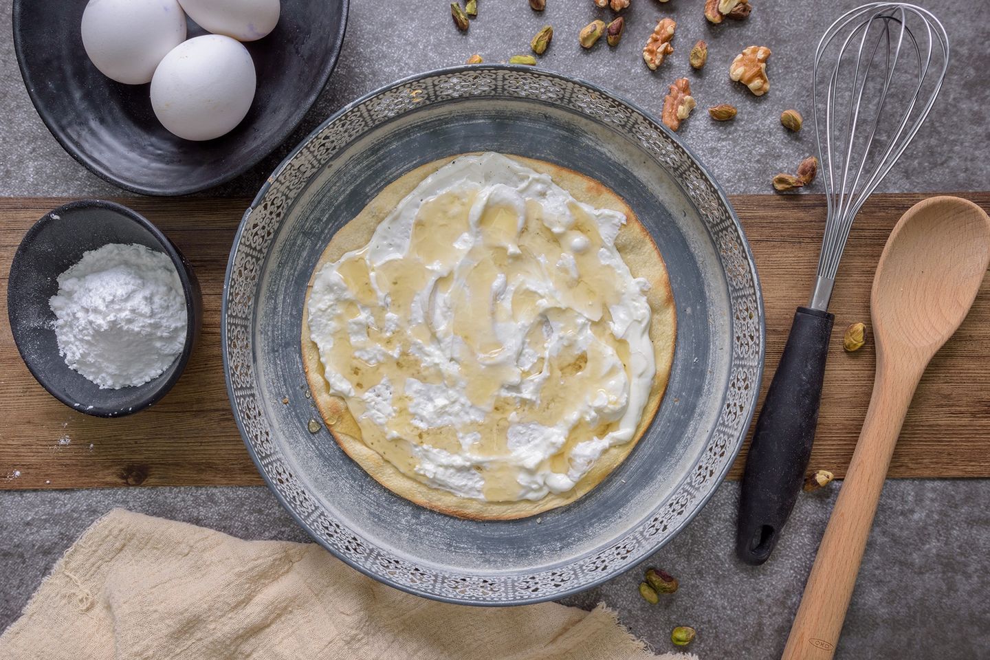 Labneh and Honey Pie