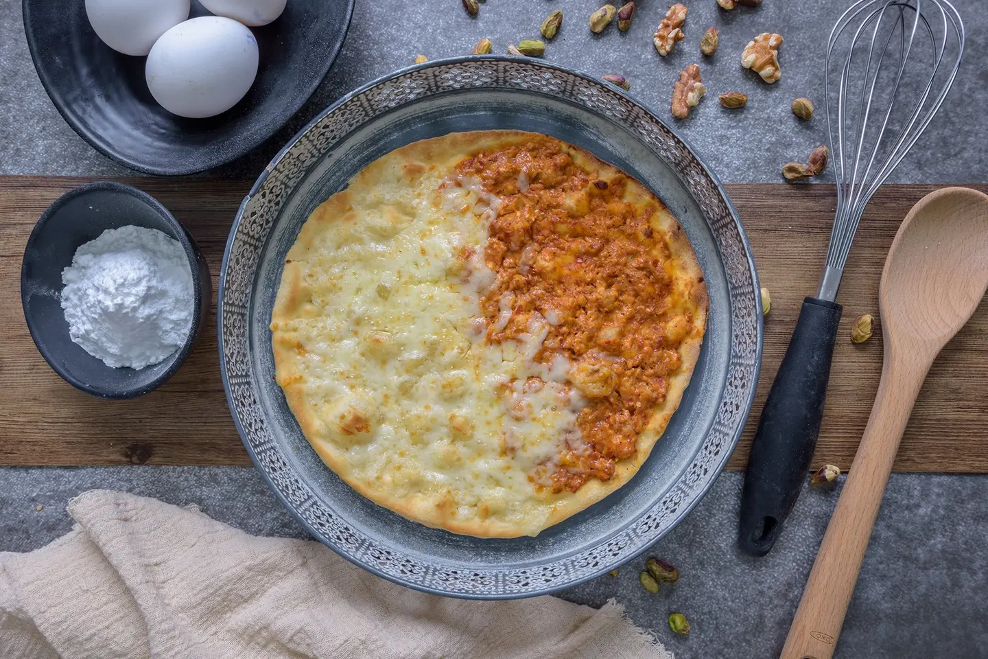 Tawouk And Kashkaval Cheese Pie