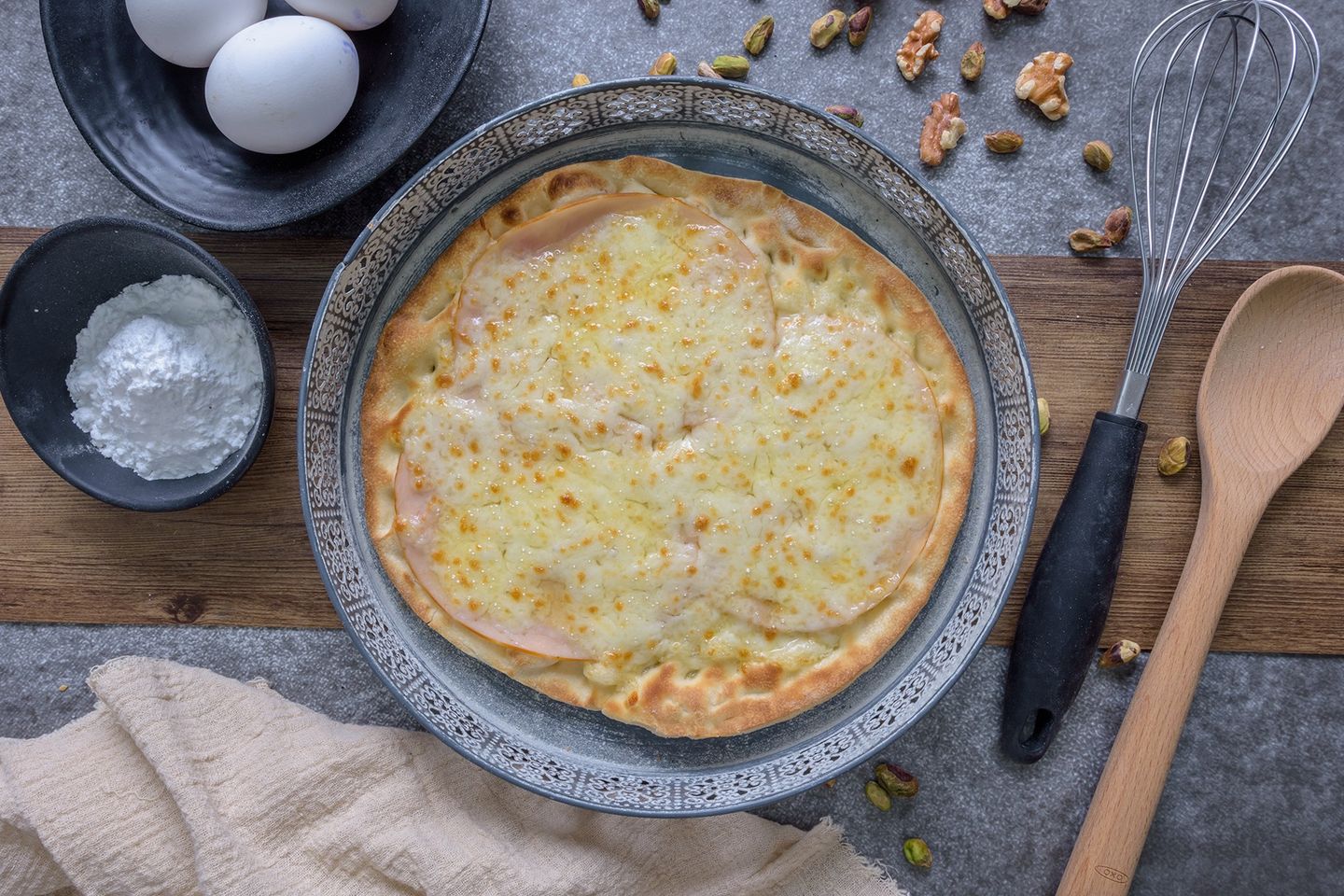 Turkey and Kashkaval Cheese Pie